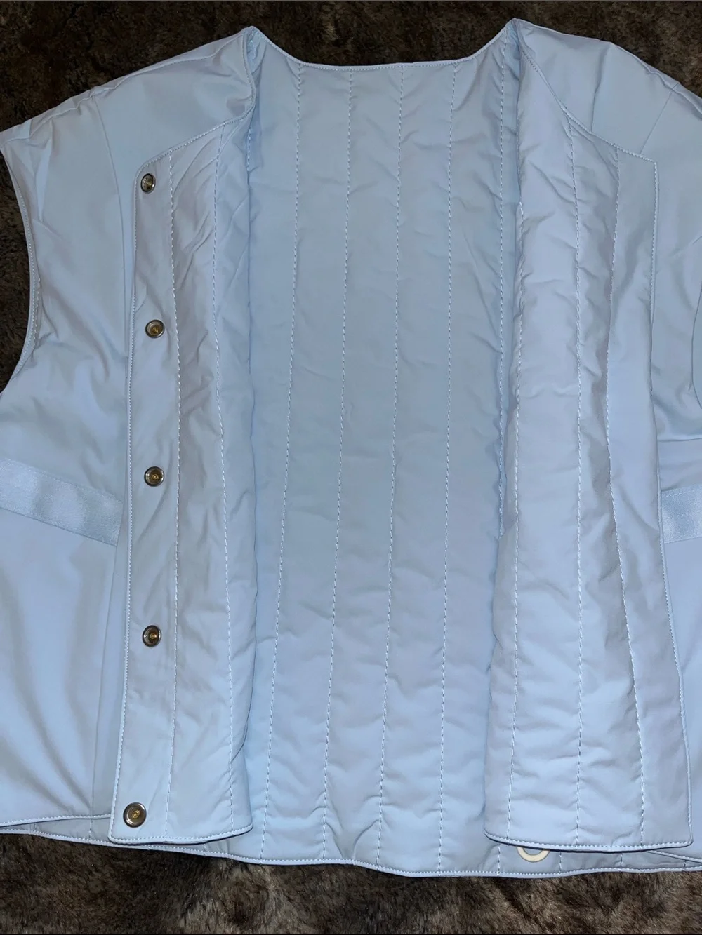 Nike Vest Womens M Perfect Stretch 24.7 Therma-FIT  Blue shirt  Reversible $150